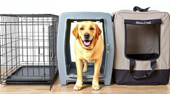 Comparison of wire, plastic and soft-sided dog crates for training