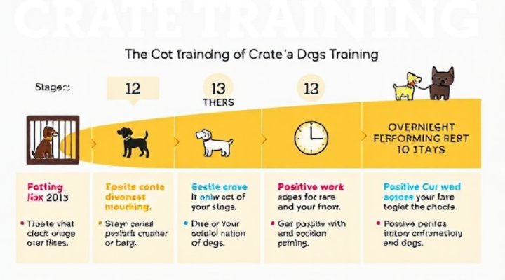 Visual guide to crate training progress over time
