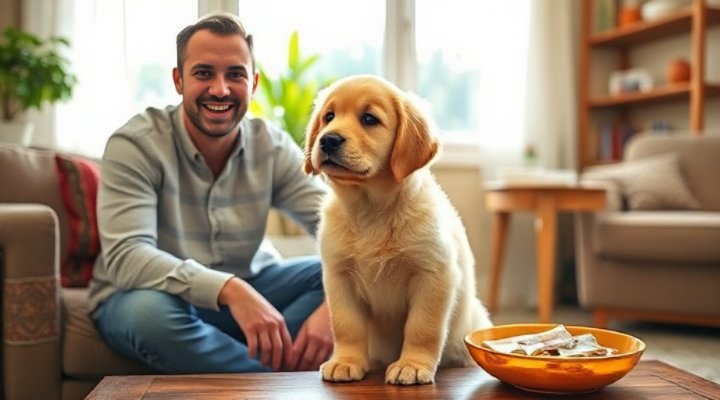 Affordable at-home puppy training session