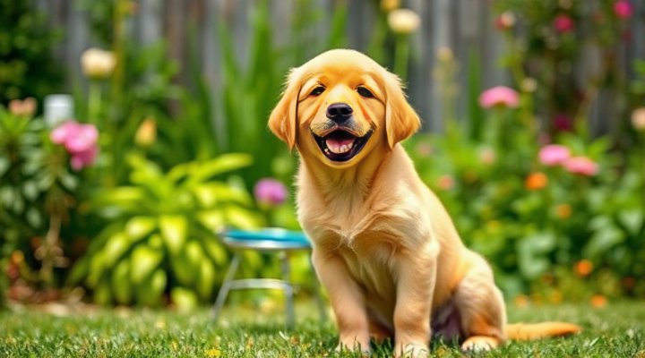A happy and confident puppy after completing training