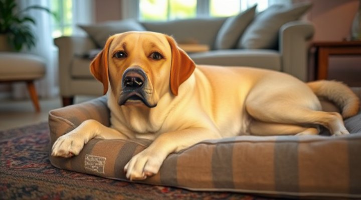 Dog showing improved behavior after training