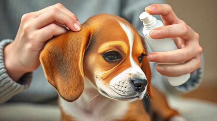 Puppy ear cleaning routine