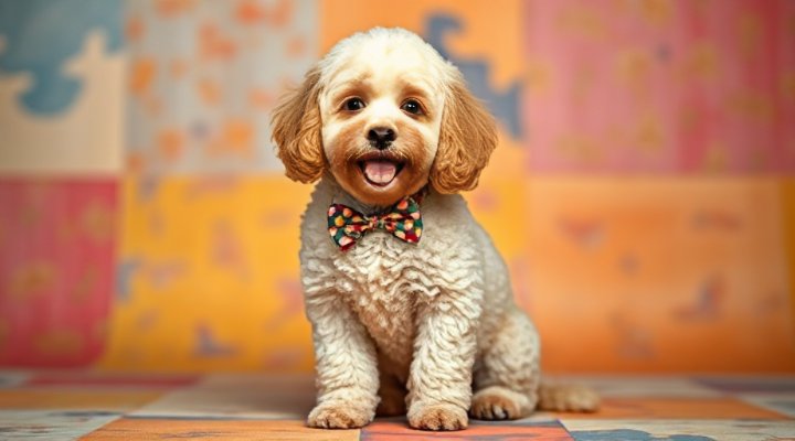 Well-groomed happy puppy