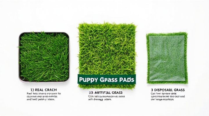 Comparison of various puppy grass pad options