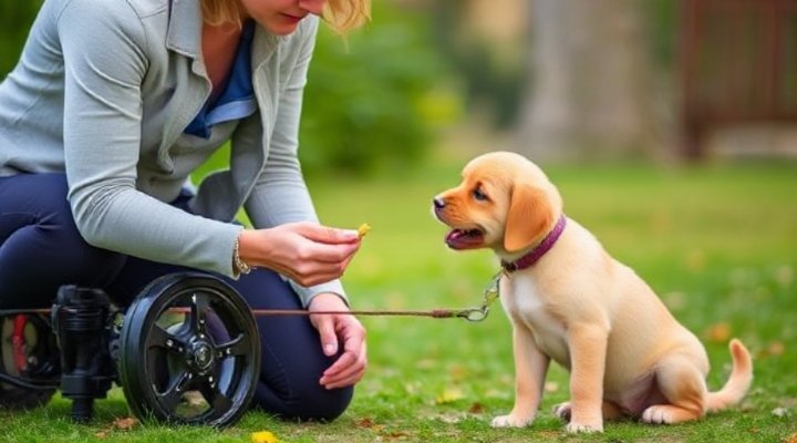 Positive reinforcement dog training