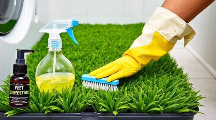 Proper maintenance of puppy grass pad