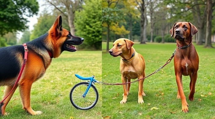 Comparison of dog behavior before and after therapy