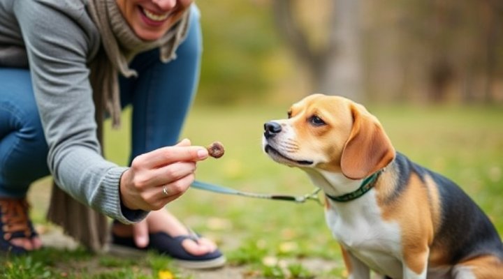 Positive reinforcement in dog recall training