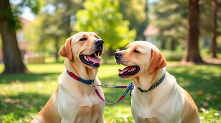 Positive reinforcement training with treats to stop dog pulling