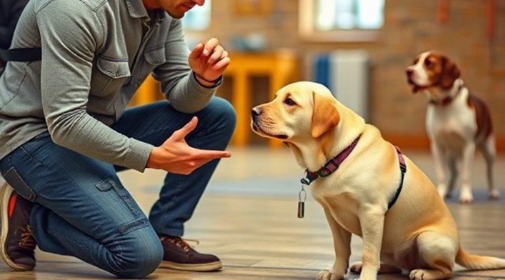 Professional ESA trainer demonstrating techniques
