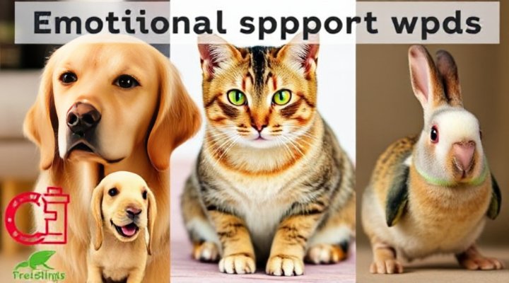 Various animals that can be emotional support companions