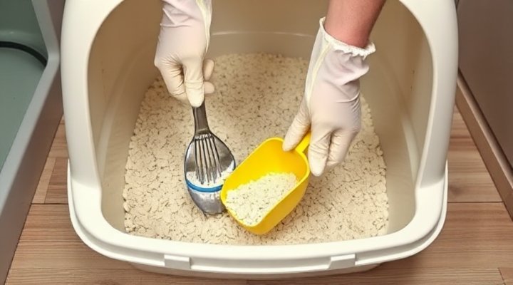 Proper maintenance of a dog litter box