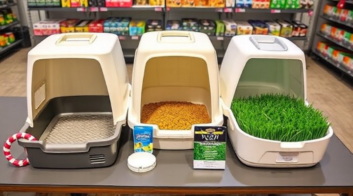 Comparison of various dog litter box designs