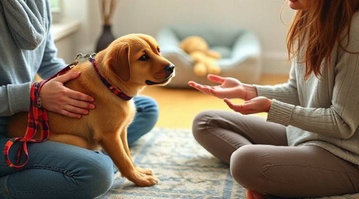 Building trust with a shy rescue dog