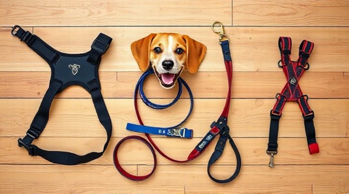 Comparison of no-pull harness versus regular collar for dogs