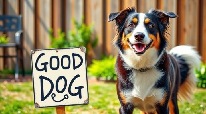 An older dog successfully completing a house training session