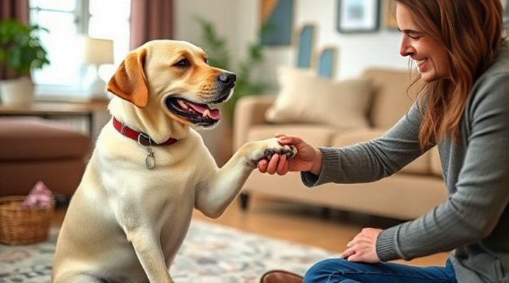 Dog performing