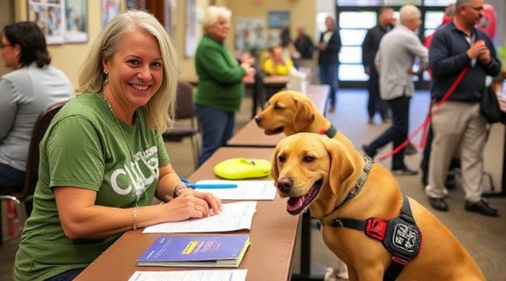 Signing up for a dog club