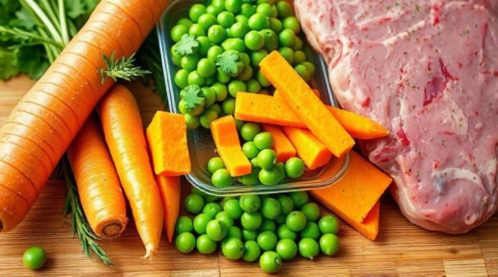 Close-up of fresh, natural ingredients used in Farmer