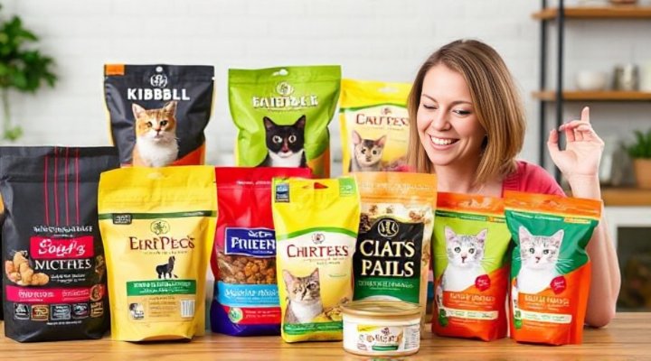 Different types of cat food compared
