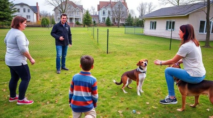 Group dog obedience training class