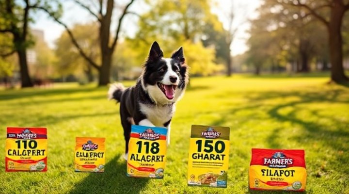 A healthy and energetic dog after eating Farmer