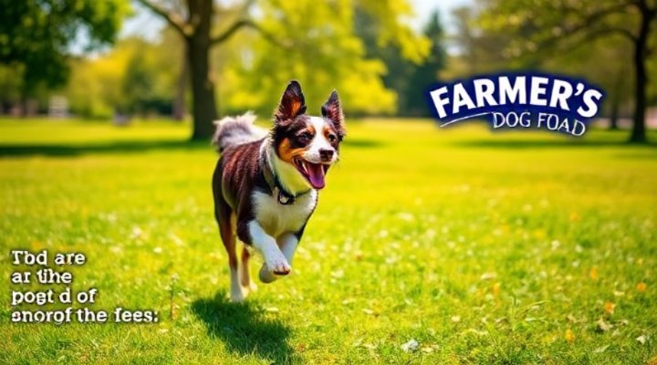 A healthy and active dog playing outdoors