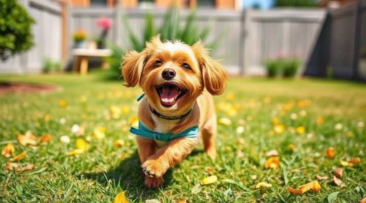 A happy and healthy small breed dog