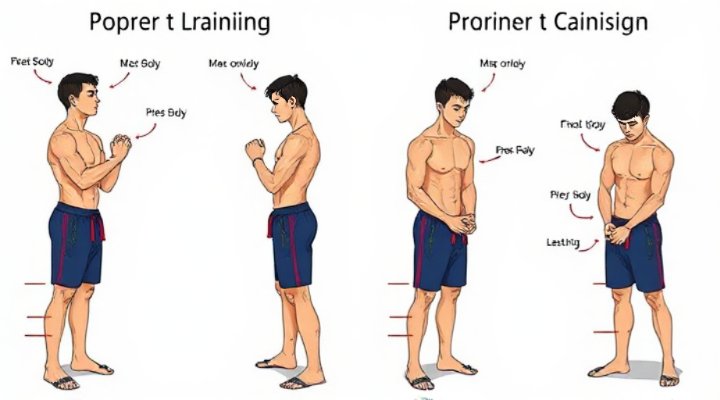 Side-by-side comparison of correct vs incorrect dog training postures