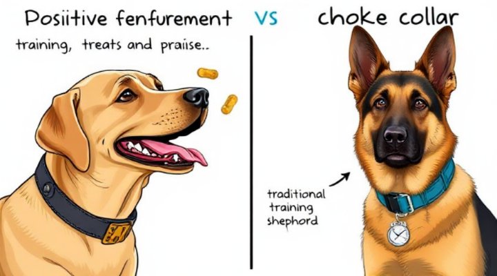 Comparison of positive reinforcement vs traditional dog training methods