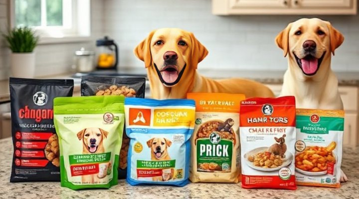 Different types of dog food from top delivery services