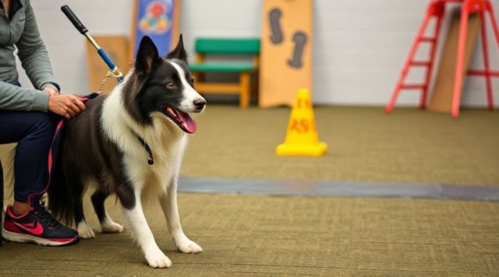 Private dog training session with focused attention