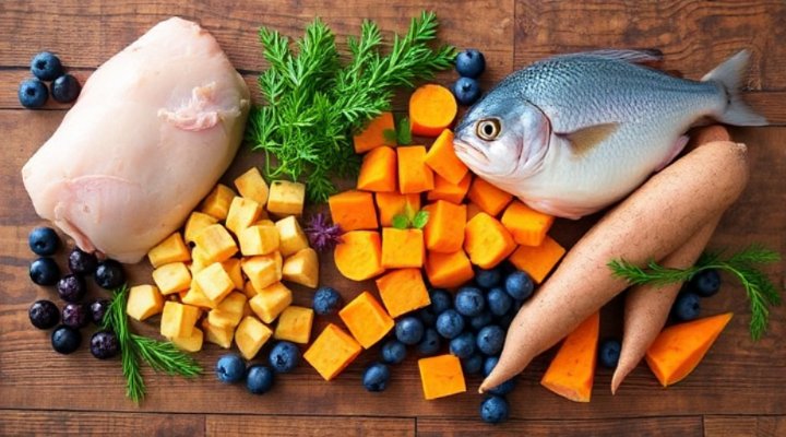 Fresh ingredients used in Orijen dog food