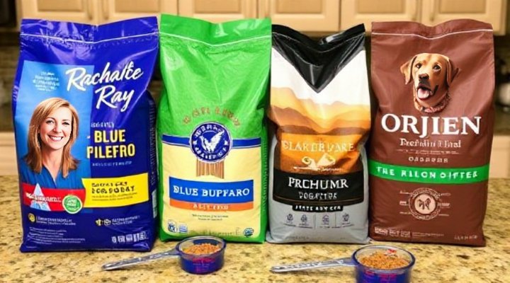 Comparison of Rachael Ray Dog Food with other premium brands
