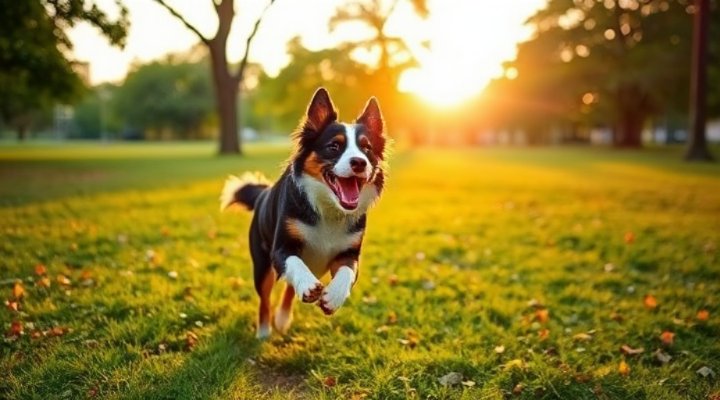 Energetic dog showing benefits of Acana dog food