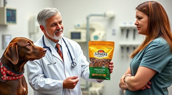 A veterinarian discussing Farmer