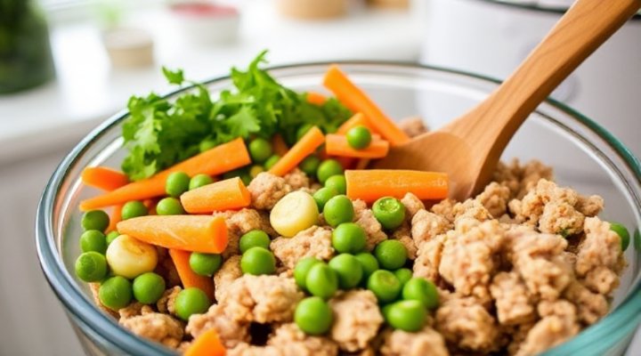 Fresh ingredients being prepared for Farmer
