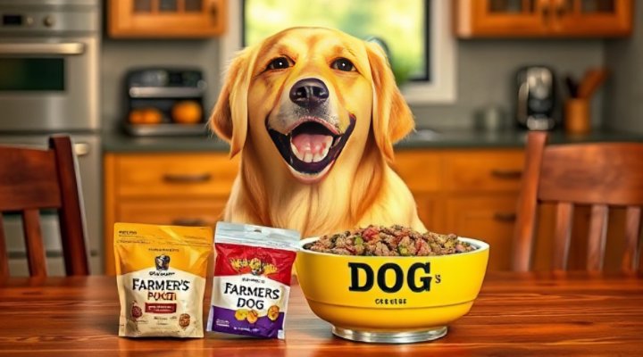 Golden retriever enjoying Farmer