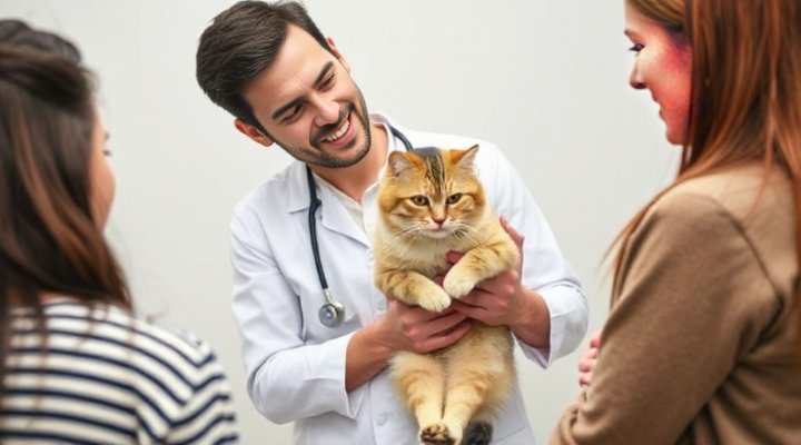 Vet explaining raw food benefits