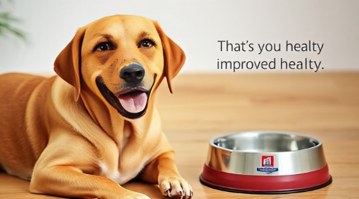 Dog with health condition improved by Hills Prescription Dog Food
