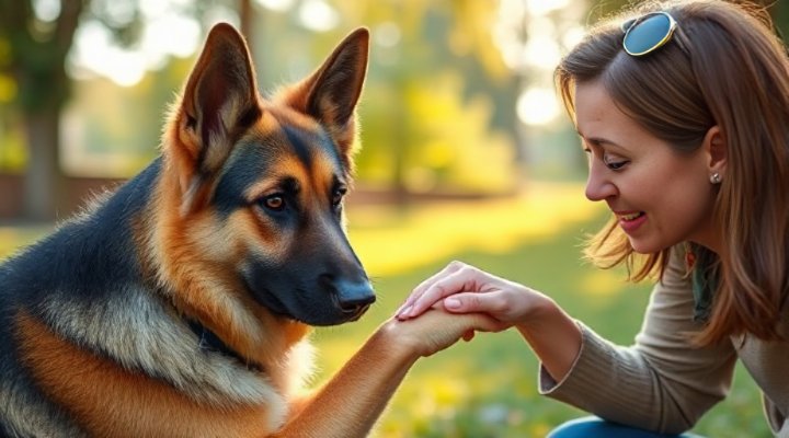 Service dog alerting to anxiety symptoms