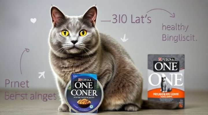 A healthy cat with a shiny coat thanks to Purina ONE