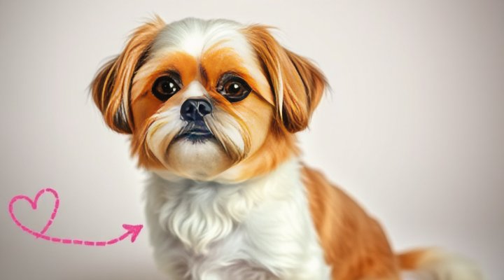 A healthy small breed dog with a shiny coat, thanks to good nutrition