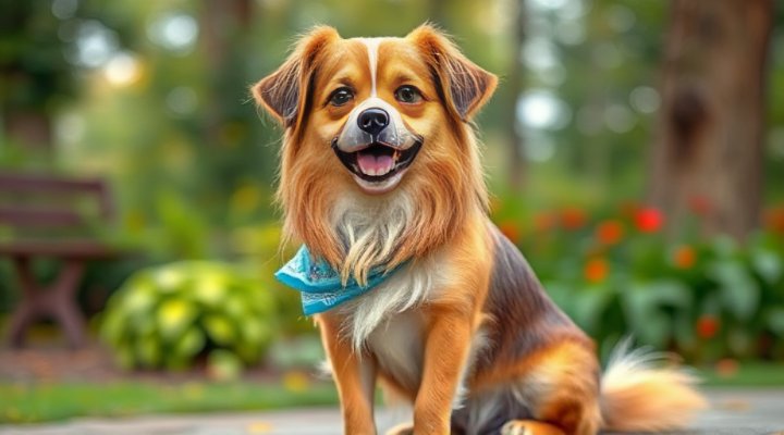 A small breed dog with a shiny coat, showing the benefits of good nutrition