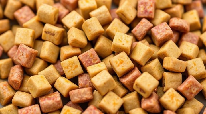 Close-up of Beneful dog food ingredients