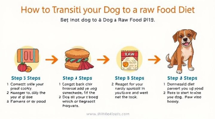 Step-by-step guide to transitioning your dog to a raw food diet
