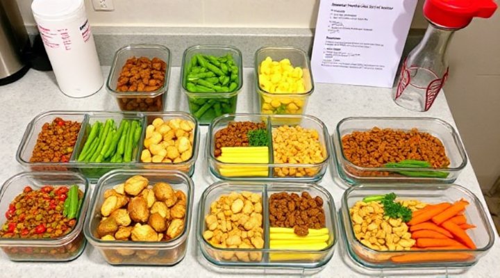 Customized pet food portions in meal containers