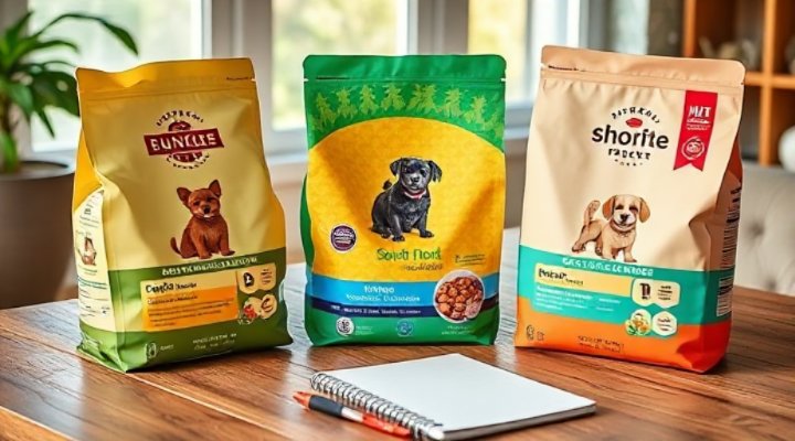 Side-by-side comparison of different pet food delivery brands