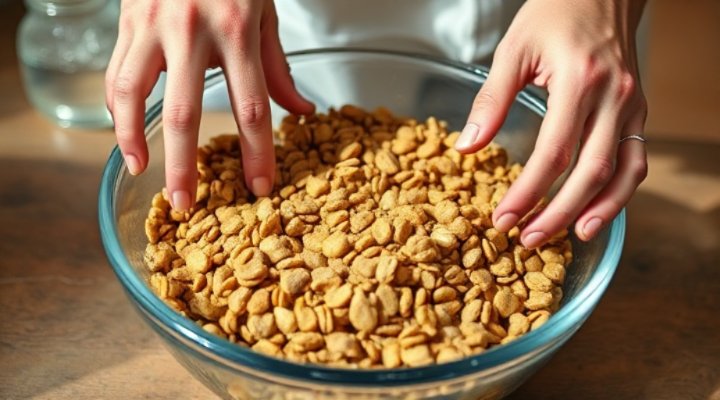 Mixing old and new pet food for gradual transition