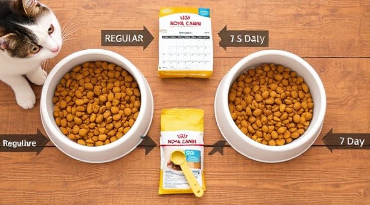 Gradual food transition for cat urinary health